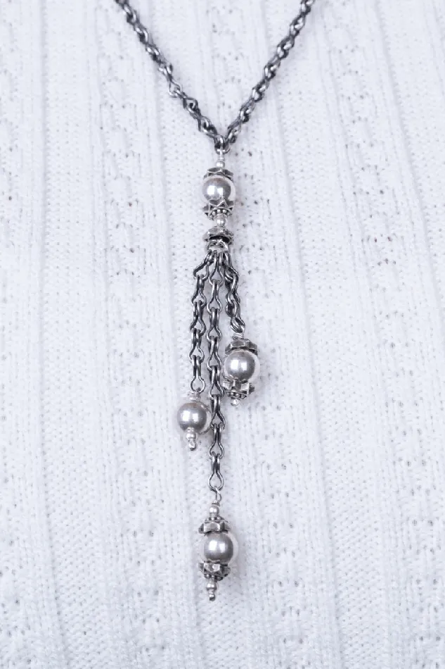 Balls and Arabic chain Necklace KOAY Silver Store Necklaces