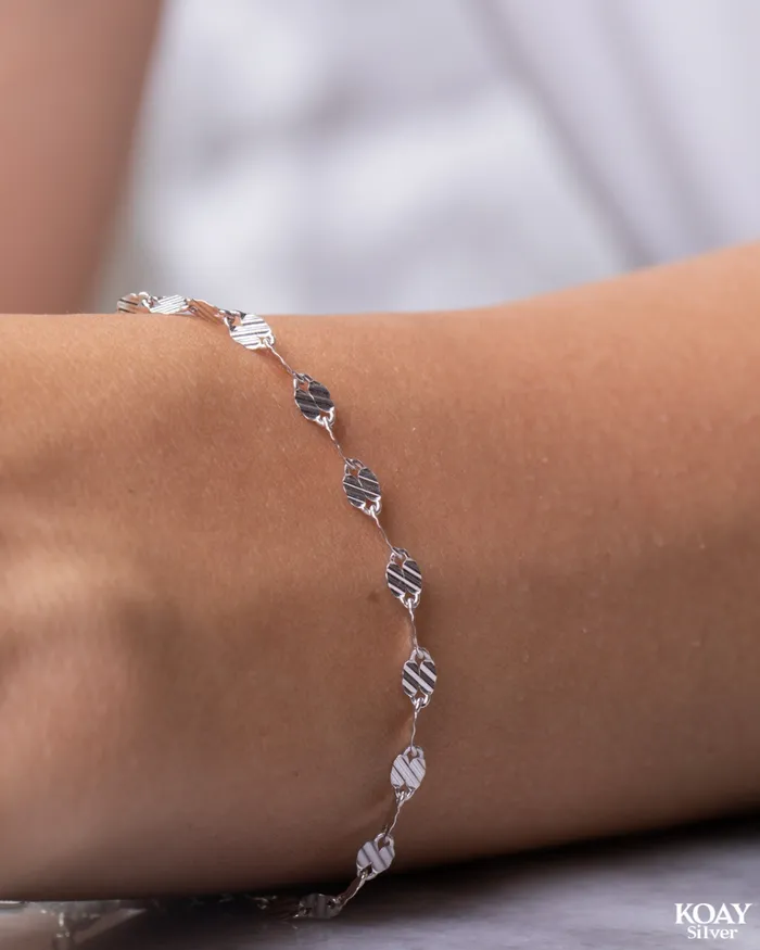 Bracelets KOAY Silver Store Plain 02 Bracelet