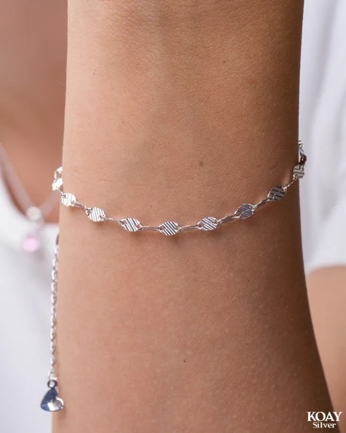 Bracelets KOAY Silver Store Plain 02 Bracelet