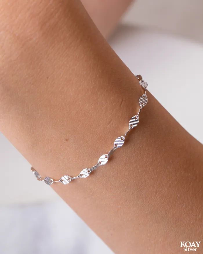 Bracelets KOAY Silver Store Plain 02 Bracelet
