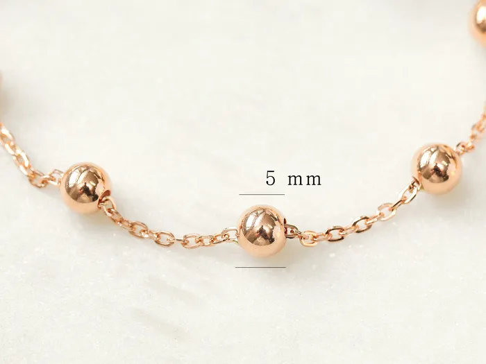 Bracelets MinimalBijoux 14K 18K Gold Ball Bracelet 5mm