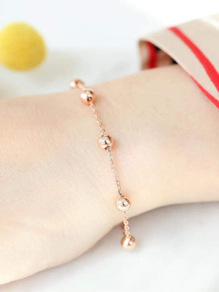 Bracelets MinimalBijoux 14K 18K Gold Ball Bracelet 5mm