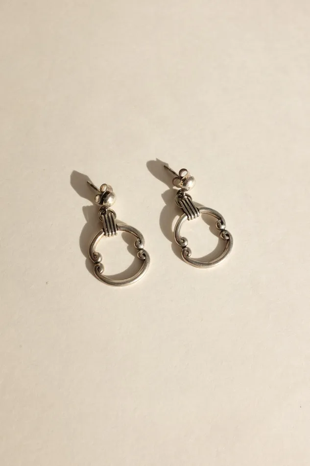 collectionno2 Earrings VINTAGE 925 STERLING SILVER EARRINGS