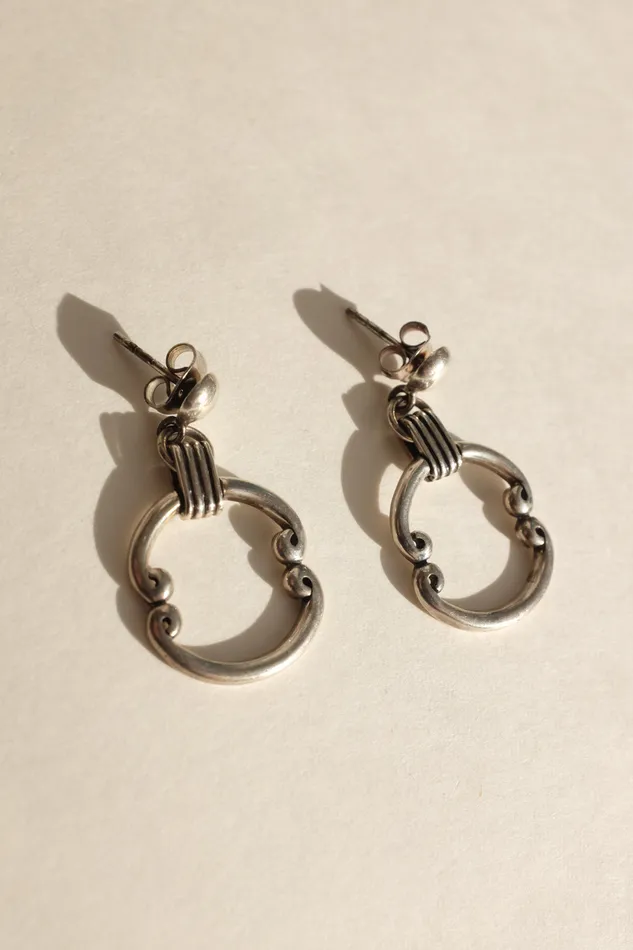 collectionno2 Earrings VINTAGE 925 STERLING SILVER EARRINGS