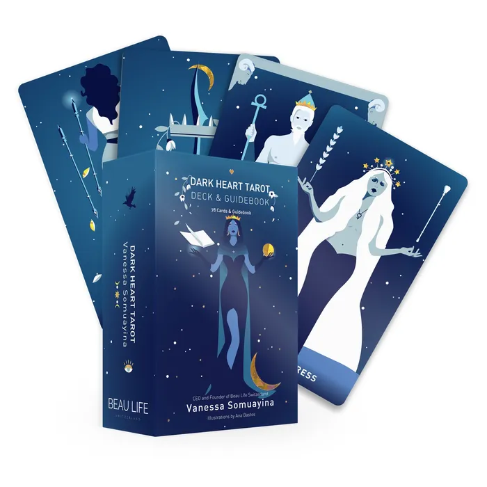 Dark Heart Tarot Deck Guidebook now available on amazon Beau Life Necklaces
