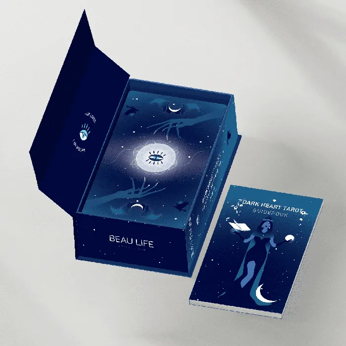 Dark Heart Tarot Deck Guidebook now available on amazon Beau Life Necklaces