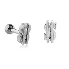 Dollar Sign Stainless Cartilage Barbell Tulsa Body Jewelry Bracelets