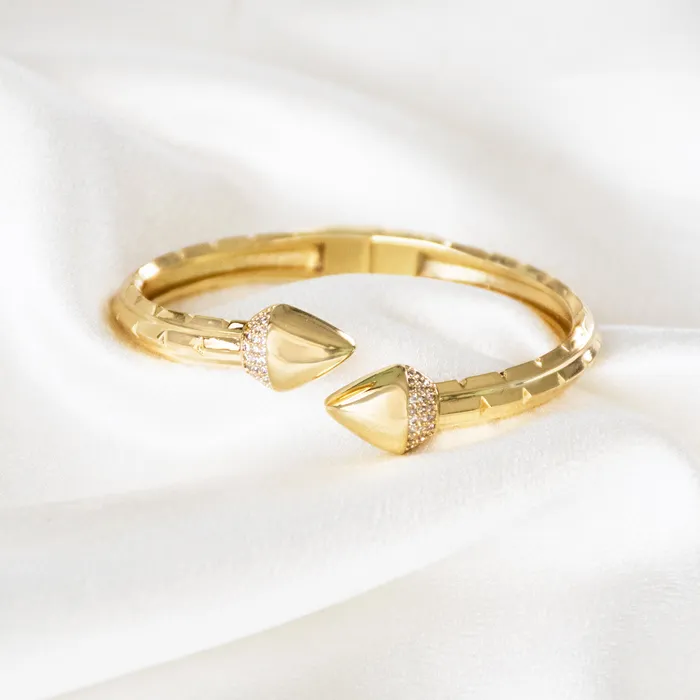 Dual Spike Gold Bangle Upakarna PreStyled Sets