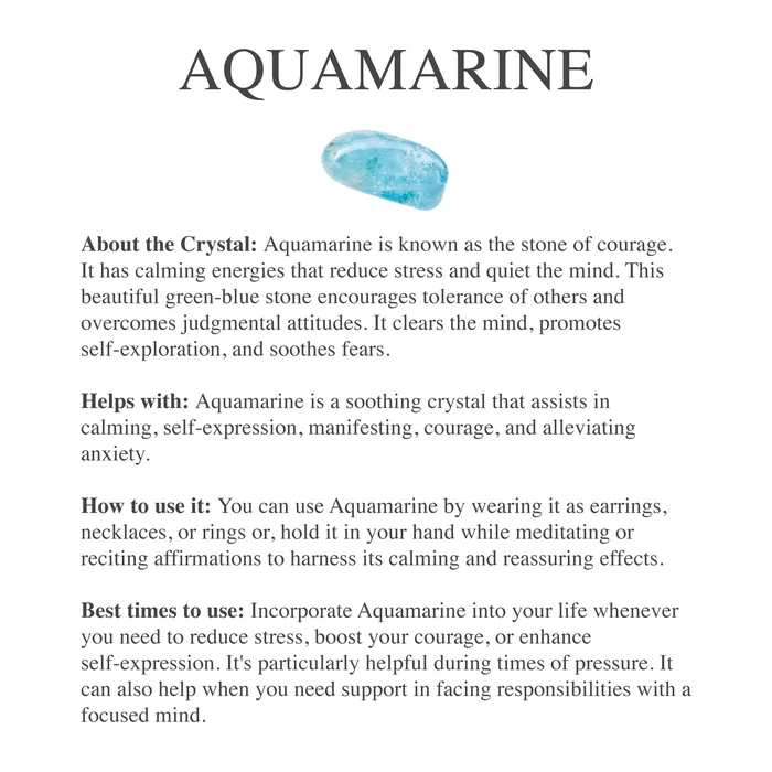 Earrings Beau Life Aquamarine Point Earrings