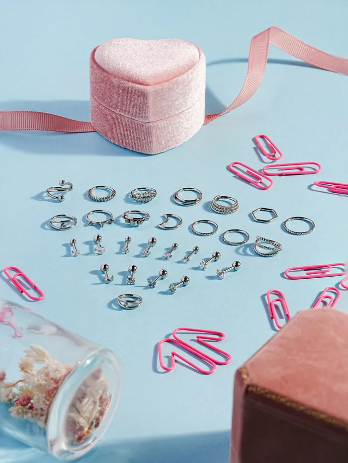 Earrings Moonwalk Shine Cartilage Ear Hoop Piercing 16G MinimalBijoux