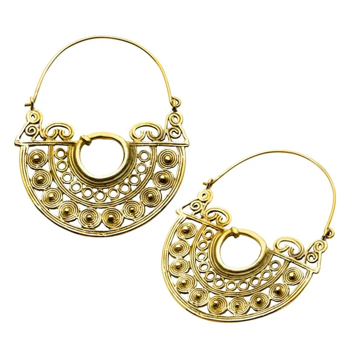 Earrings Naro Brass Earrings Tulsa Body Jewelry