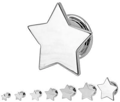 Earrings Tulsa Body Jewelry Star Front Stainless ScrewOn Plugs