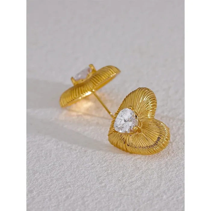 Heart Stud Earrings Mabel Love Co Earrings Heart Stud Earrings Mabel Love Co Earrings