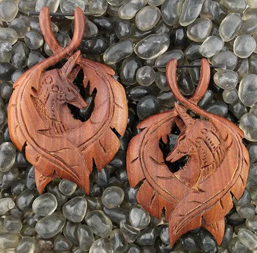 Jackal God Stirrup Earrings by Urban Star Organics Urban Star Organics Earrings
