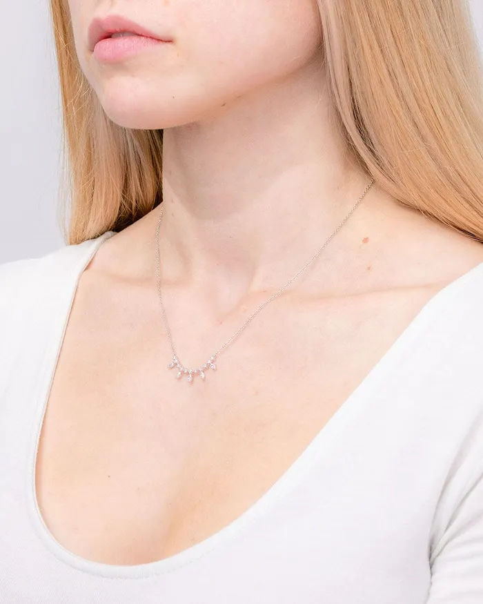 Marquise Diamond Bar Necklace Princess Bride Diamonds Necklaces