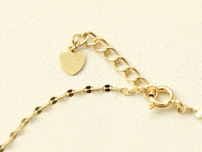 MinimalBijoux 14K 18K Gold Initial Anklet Bracelet Bracelets
