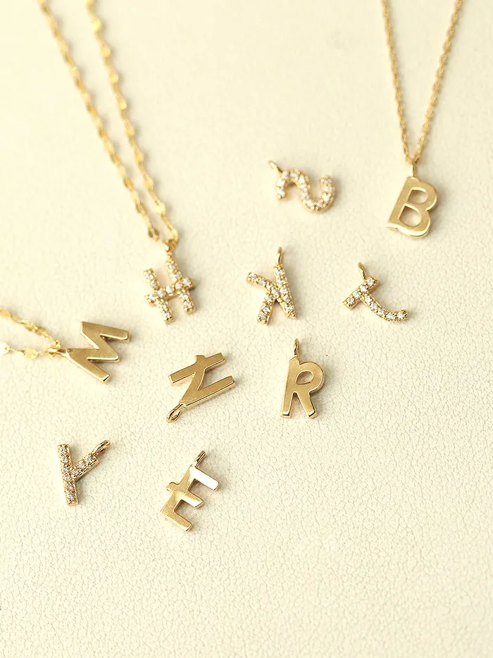 MinimalBijoux 14K 18K Gold Initial Anklet Bracelet Bracelets