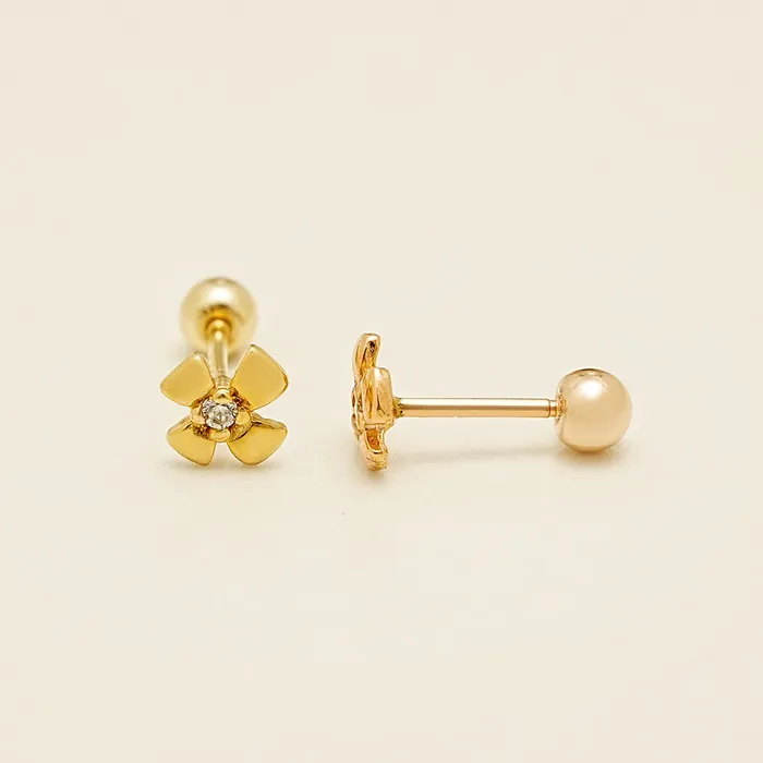 MinimalBijoux Earrings 14K Gold Polaris Cartilage Earring 20G18G16G
