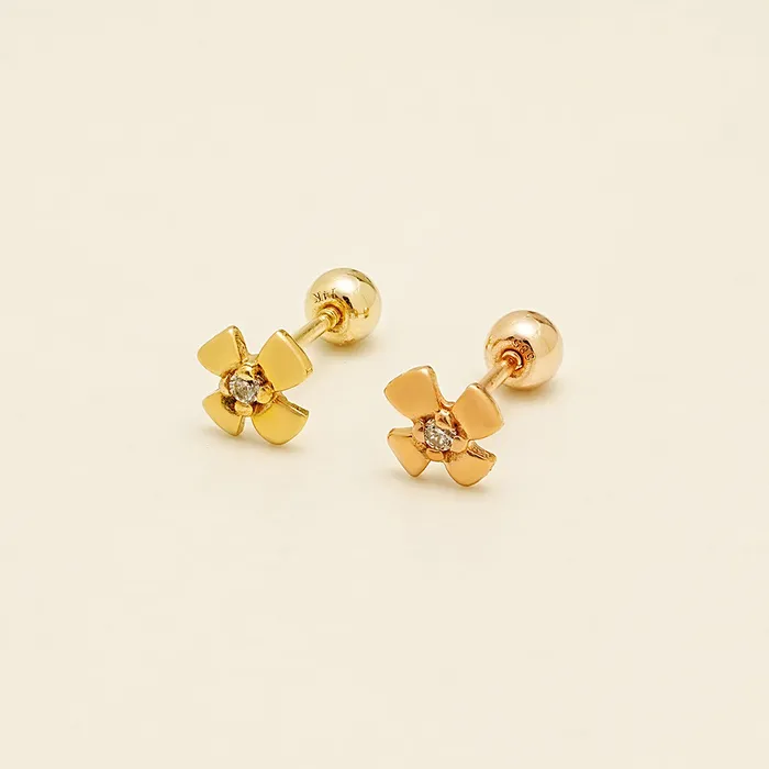 MinimalBijoux Earrings 14K Gold Polaris Cartilage Earring 20G18G16G