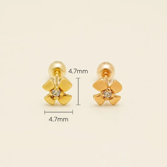MinimalBijoux Earrings 14K Gold Polaris Cartilage Earring 20G18G16G