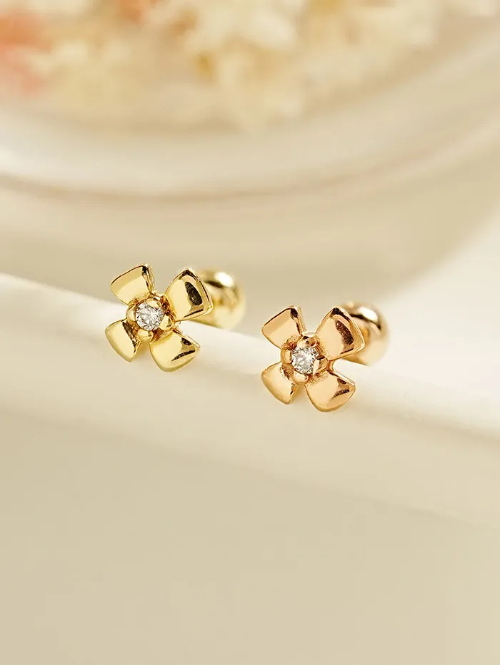 MinimalBijoux Earrings 14K Gold Polaris Cartilage Earring 20G18G16G