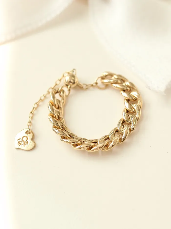 MinimalBijoux Rings 14K 18K Gold Volume Chain Ring