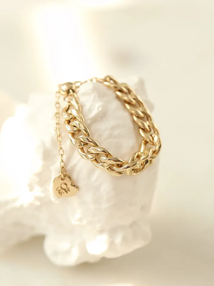 MinimalBijoux Rings 14K 18K Gold Volume Chain Ring