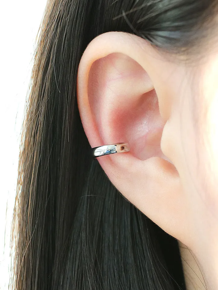 MinimalBijoux Rings 925 Silver Simple Ring Ear Cuff