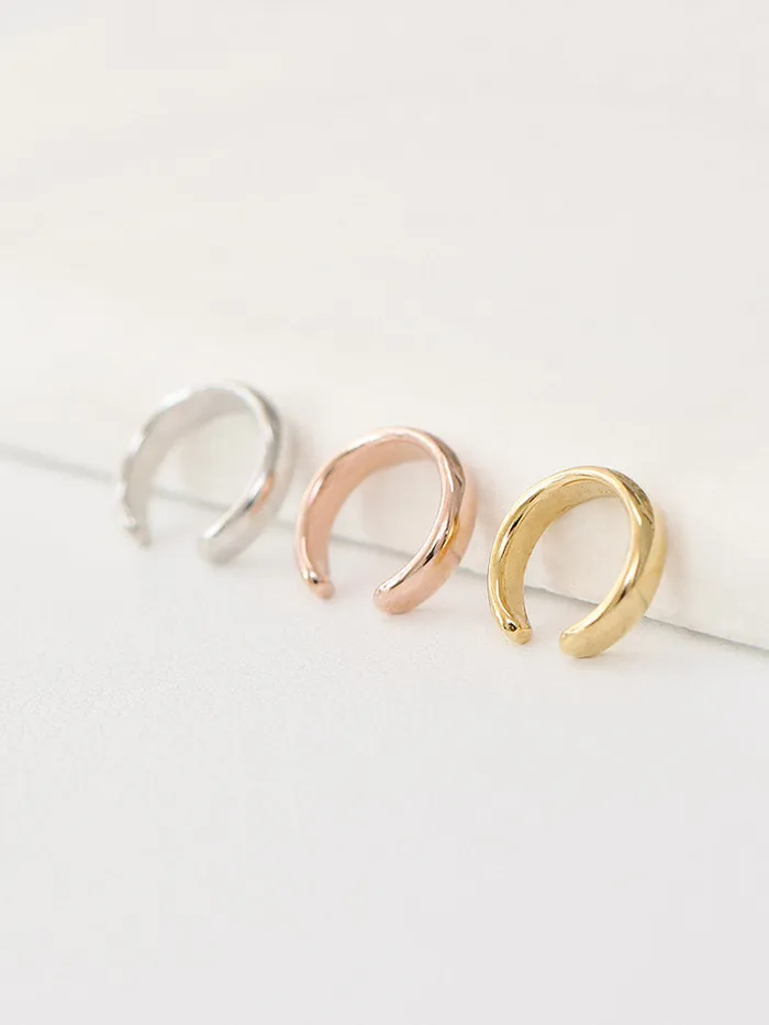 MinimalBijoux Rings 925 Silver Simple Ring Ear Cuff