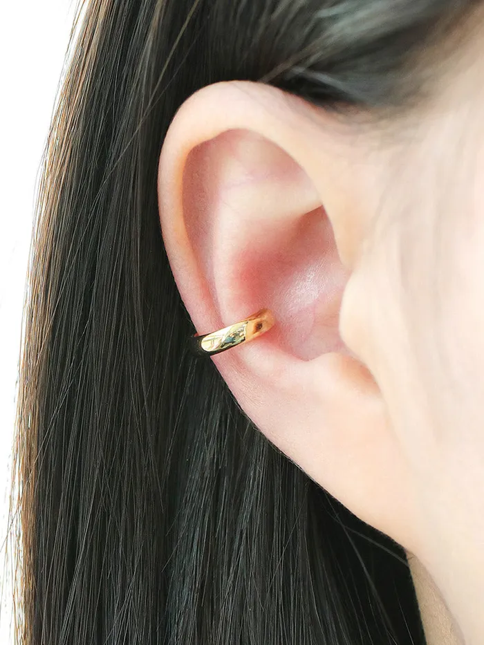 MinimalBijoux Rings 925 Silver Simple Ring Ear Cuff
