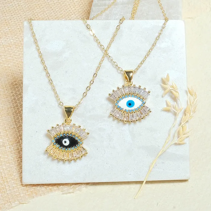 Necklaces Upakarna The Gazing Evil Eye Necklace