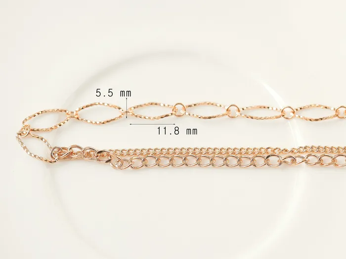 PreStyled Sets 14K 18K Gold Half Cutting Twist Coin Chain Anklet MinimalBijoux