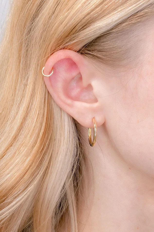 Princess Bride Diamonds PreStyled Sets 195mm Yellow Gold Hoops