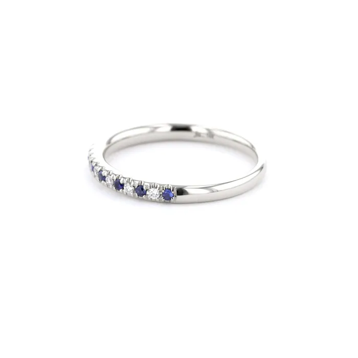 Princess Bride Diamonds Rings 23mm Pav Diamond Blue Sapphire Ring