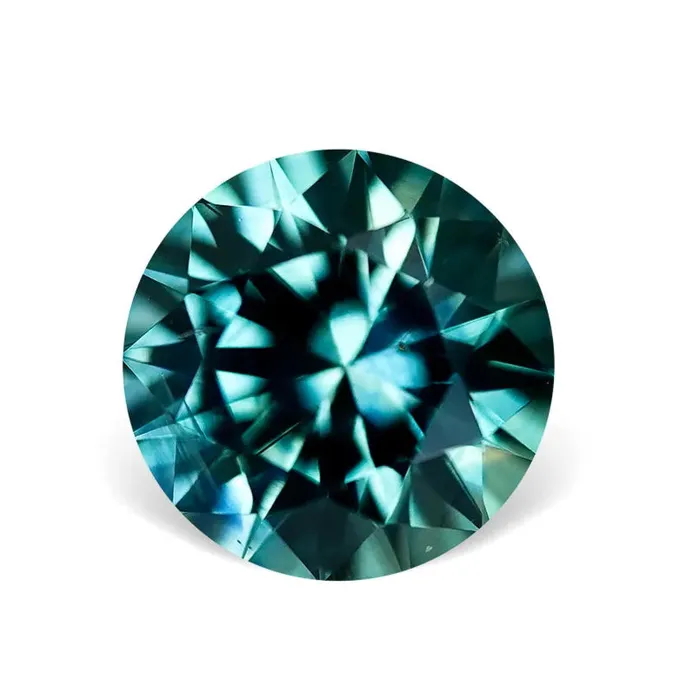 Rings 201CT ROUND PRECISION CUT MONTANA SAPPHIRE TEAL 74MM Americut Gems