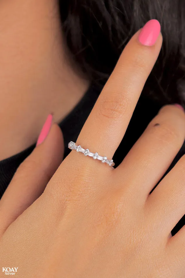 Rings KOAY Silver Store Zircon Ring 065Zircon Rings KOAY Silver Store Zircon Ring 065Zircon