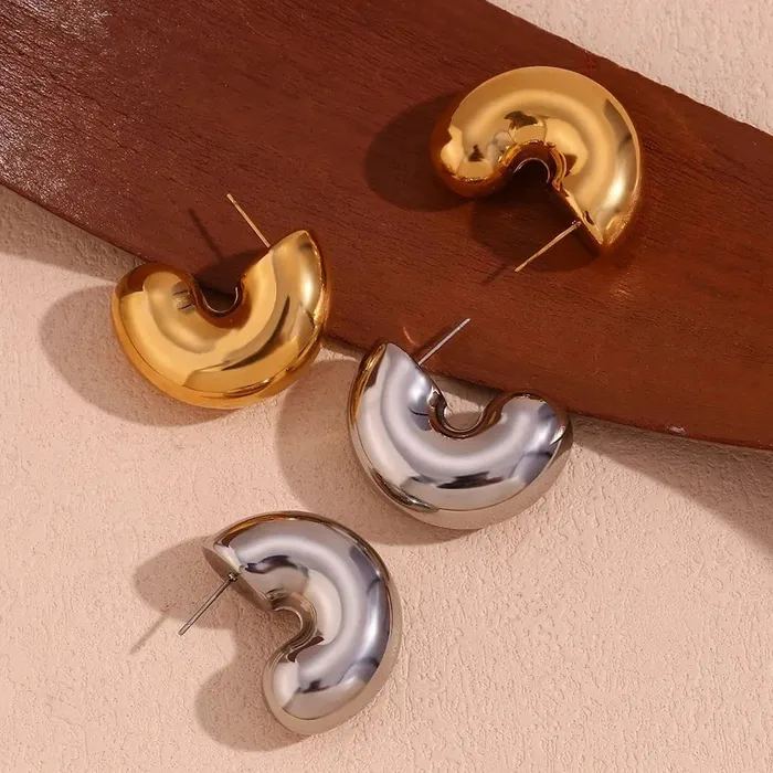 Rings Mabel Love Co Hypoallergenic Gold and Silver Hoops