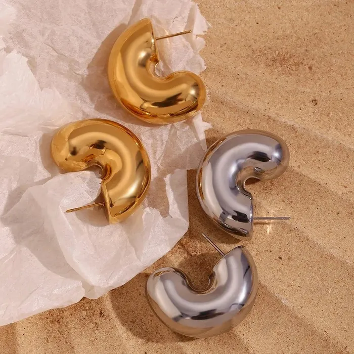 Rings Mabel Love Co Hypoallergenic Gold and Silver Hoops