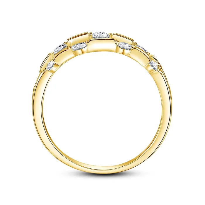 Rings Mabel Love Co MultiLayer Moissanite Ring