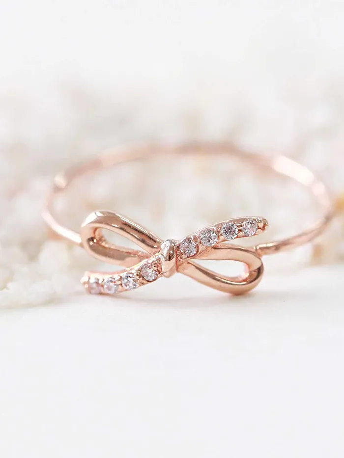 Rings MinimalBijoux 14K Gold Ribbon Cubic Ring