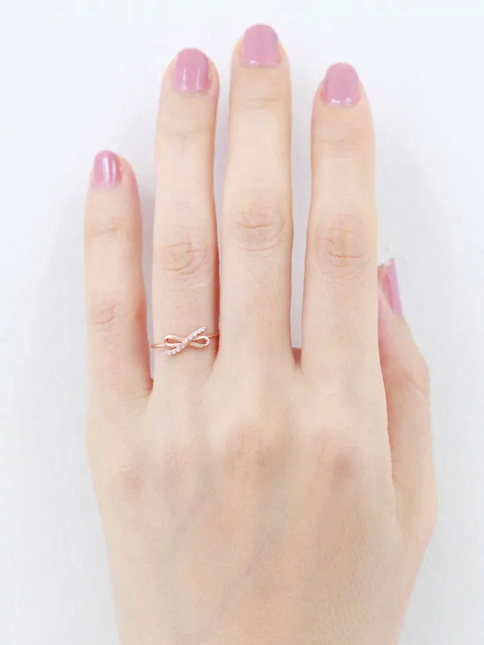 Rings MinimalBijoux 14K Gold Ribbon Cubic Ring