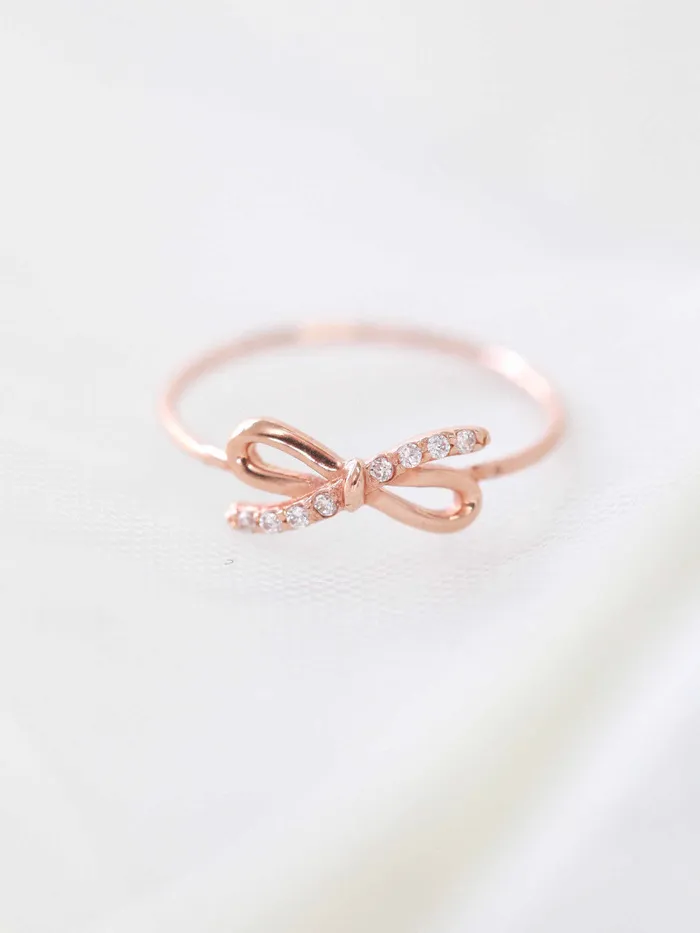 Rings MinimalBijoux 14K Gold Ribbon Cubic Ring