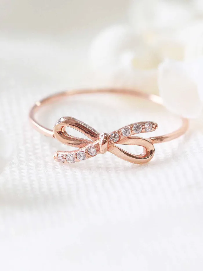Rings MinimalBijoux 14K Gold Ribbon Cubic Ring