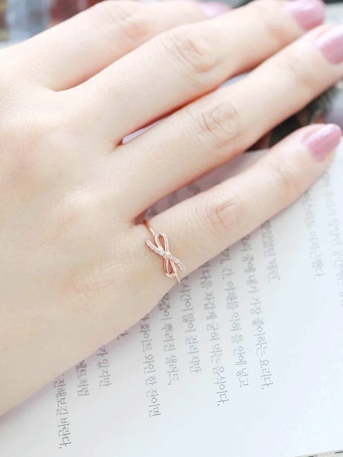 Rings MinimalBijoux 14K Gold Ribbon Cubic Ring