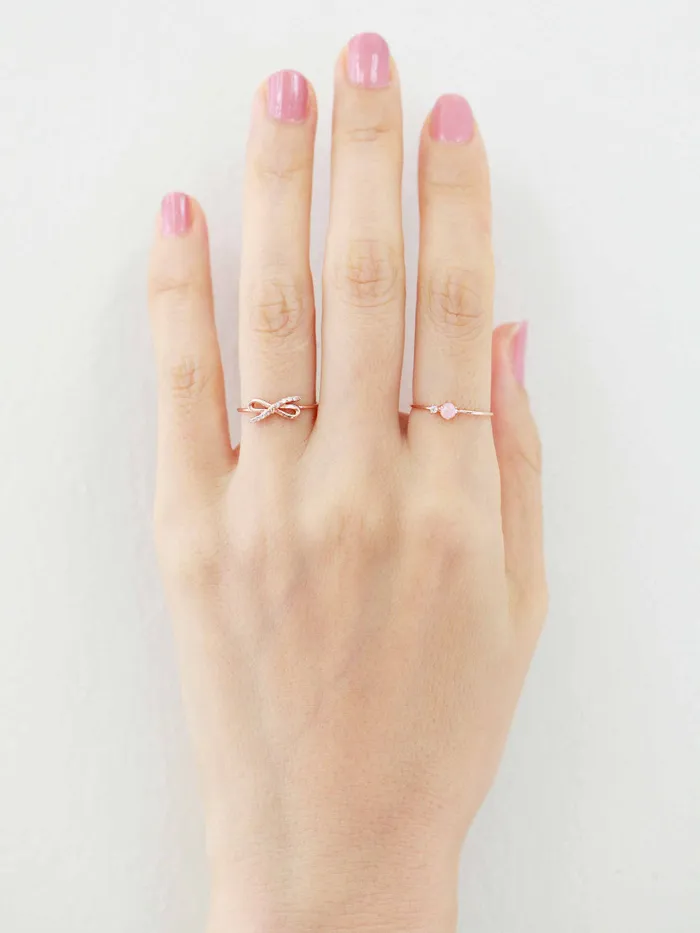 Rings MinimalBijoux 14K Gold Ribbon Cubic Ring