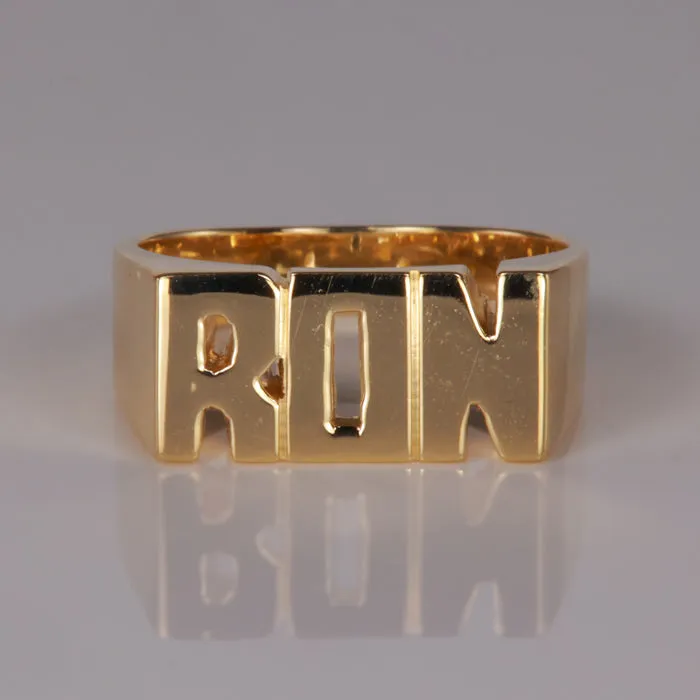 Rings Moriartys Gem Art 14K Yellow Gold RON Ring