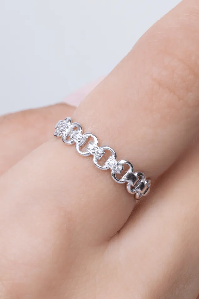 Rings Zircon 0128 Ring KOAY Silver Store