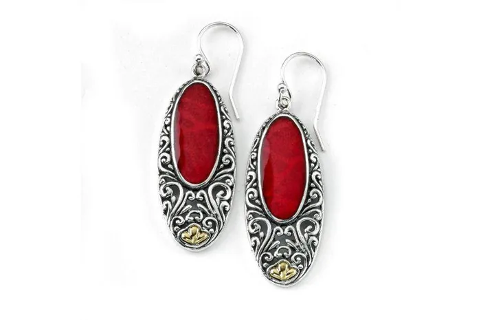 Samuel B Earrings Bliss Earrings Coral