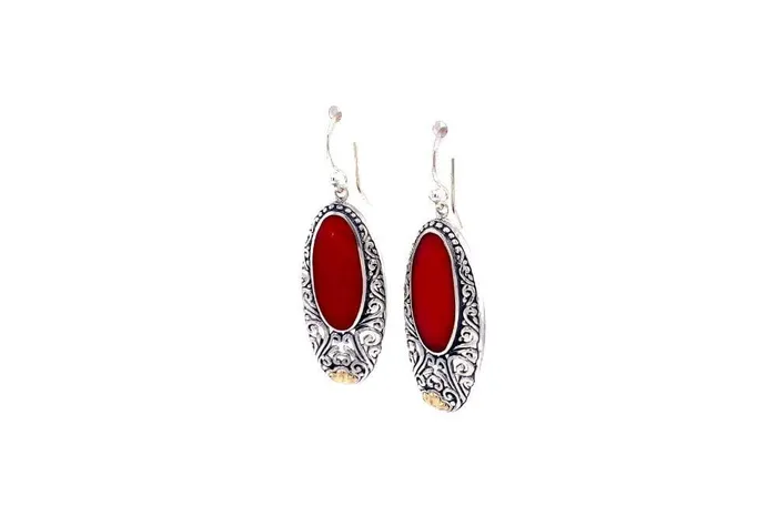 Samuel B Earrings Bliss Earrings Coral