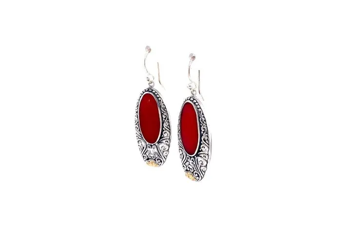 Samuel B Earrings Bliss Earrings Coral